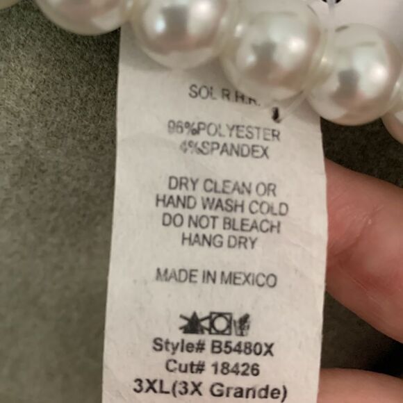 Boutique green fringed vest nwt 3xl - Picture 5 of 6